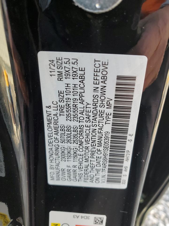 7FARS6H91SE053919 HONDA CRV 2025
