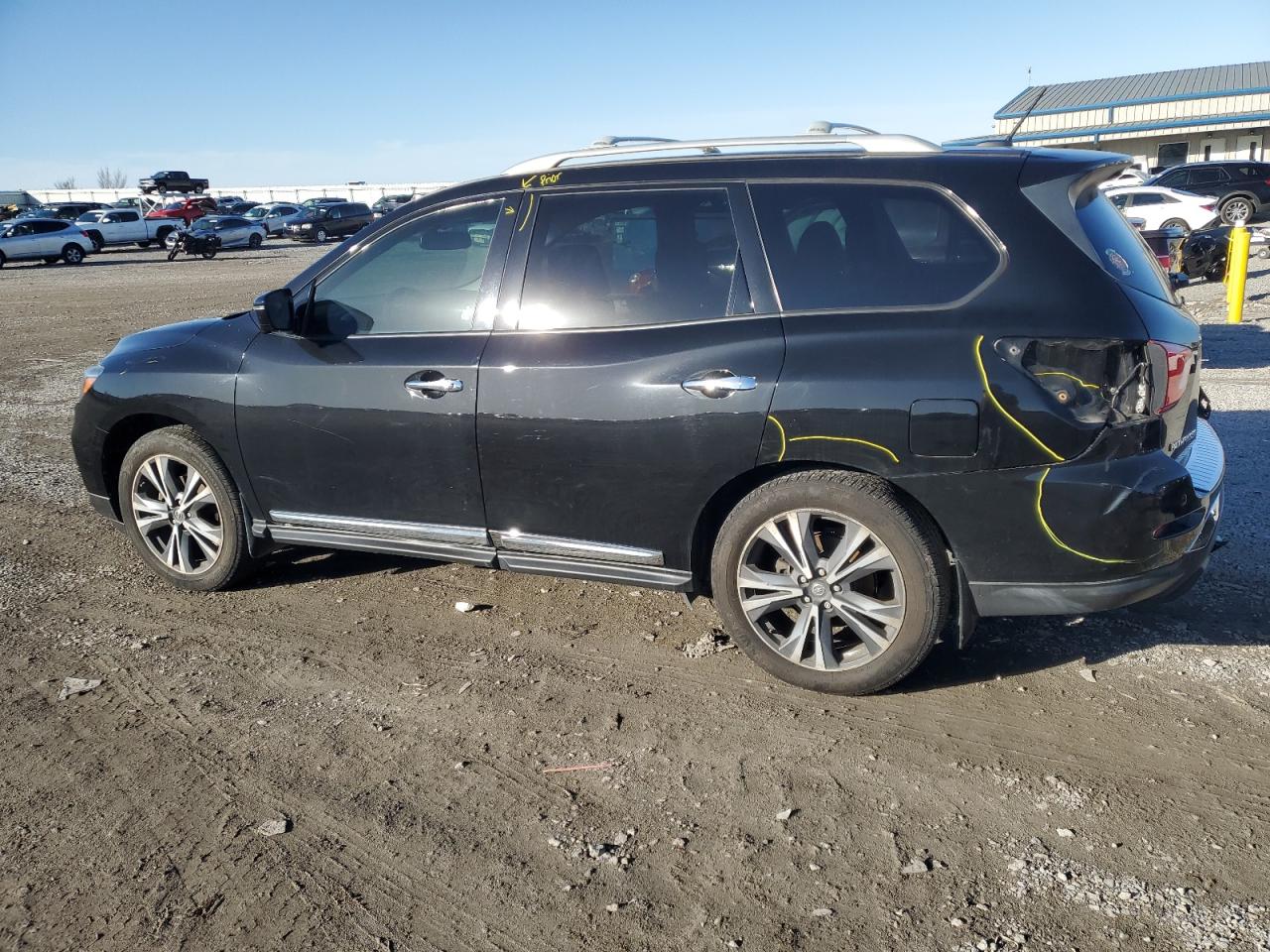 2017 Nissan Pathfinder S black null gas 5N1DR2MNXHC674882 photo #3