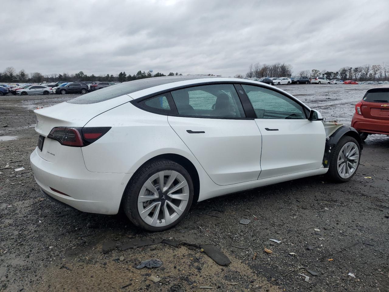 VIN 5YJ3E1EB2MF013208 2021 TESLA MODEL 3 no.3