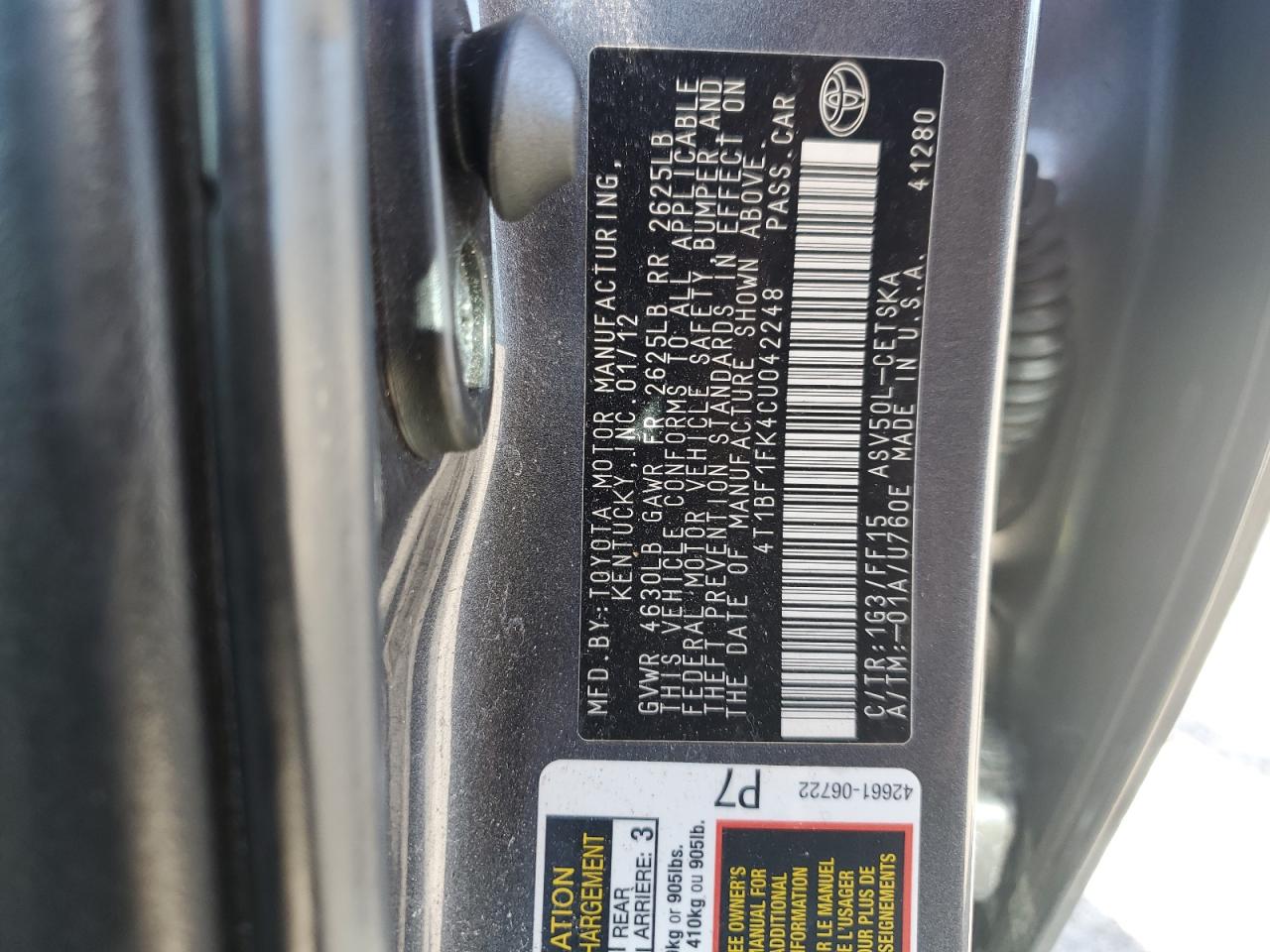 2012 Toyota Camry - Image 12