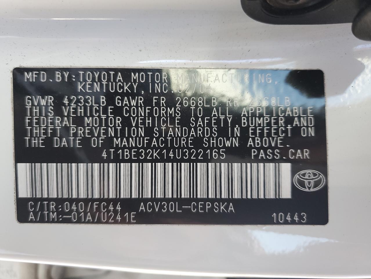 2004 Toyota Camry - Image 12
