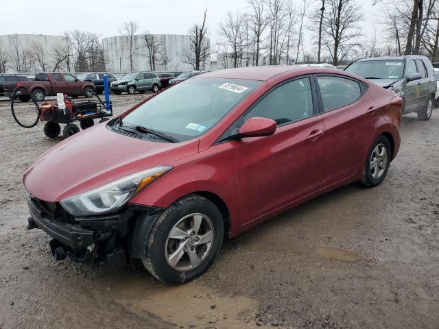  HYUNDAI ELANTRA 2014 Czerwony