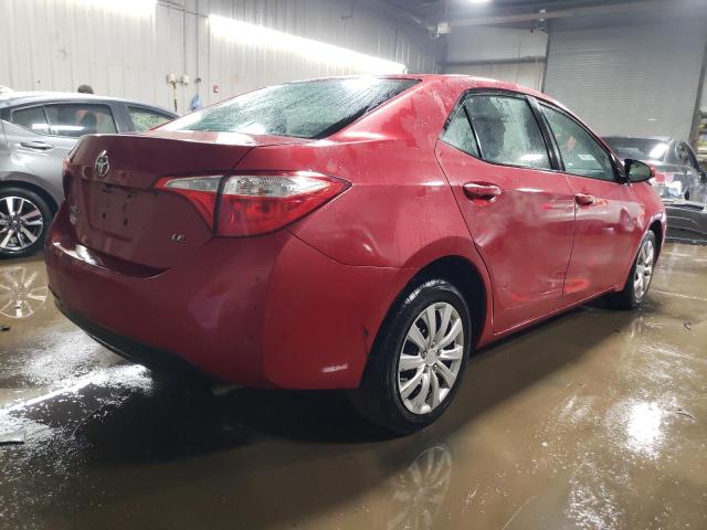  TOYOTA COROLLA 2016 Czerwony