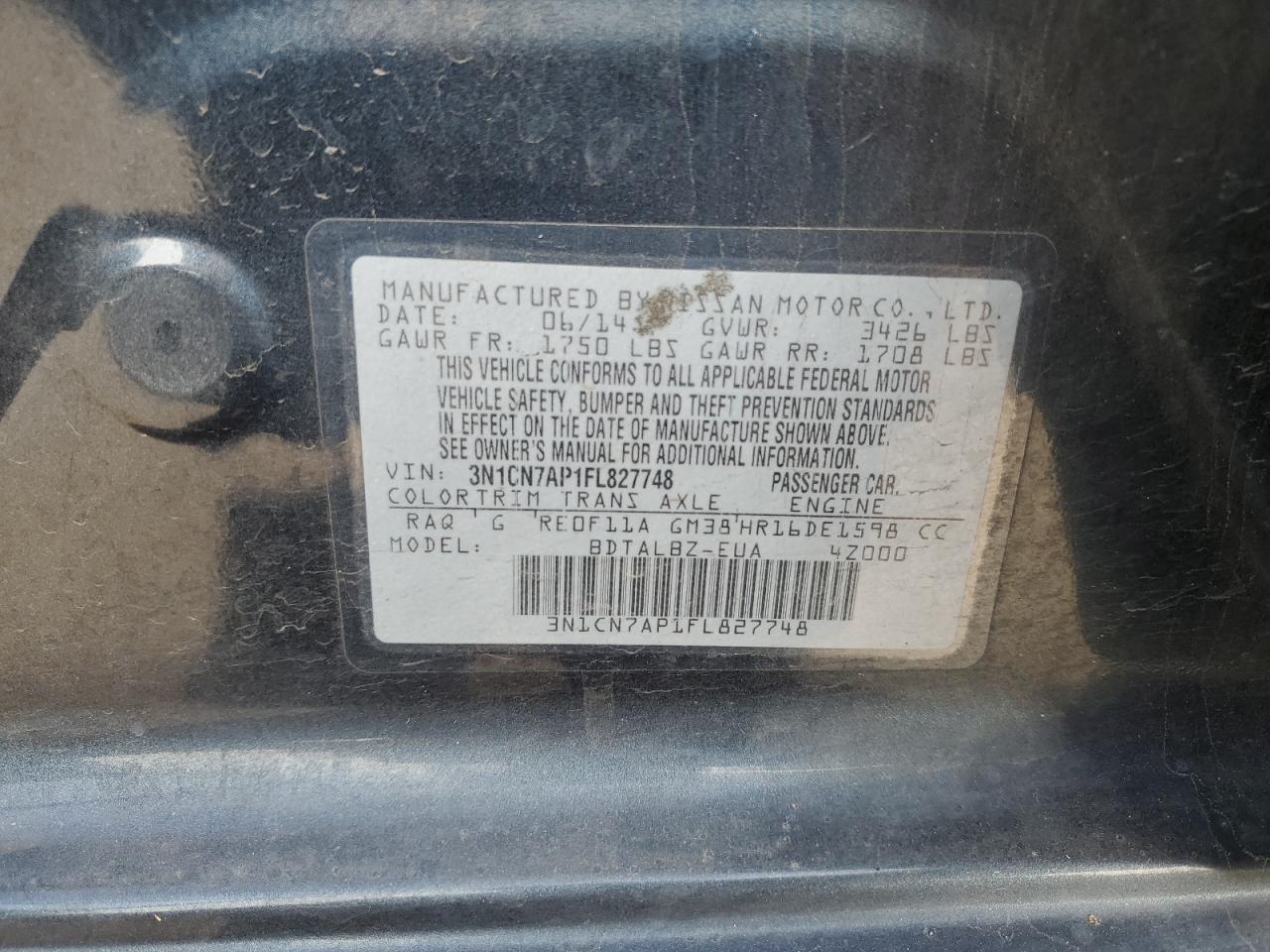 2015 Nissan Versa - Image 12