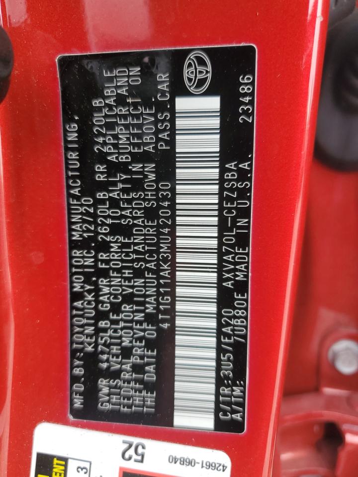2021 Toyota Camry - Image 12