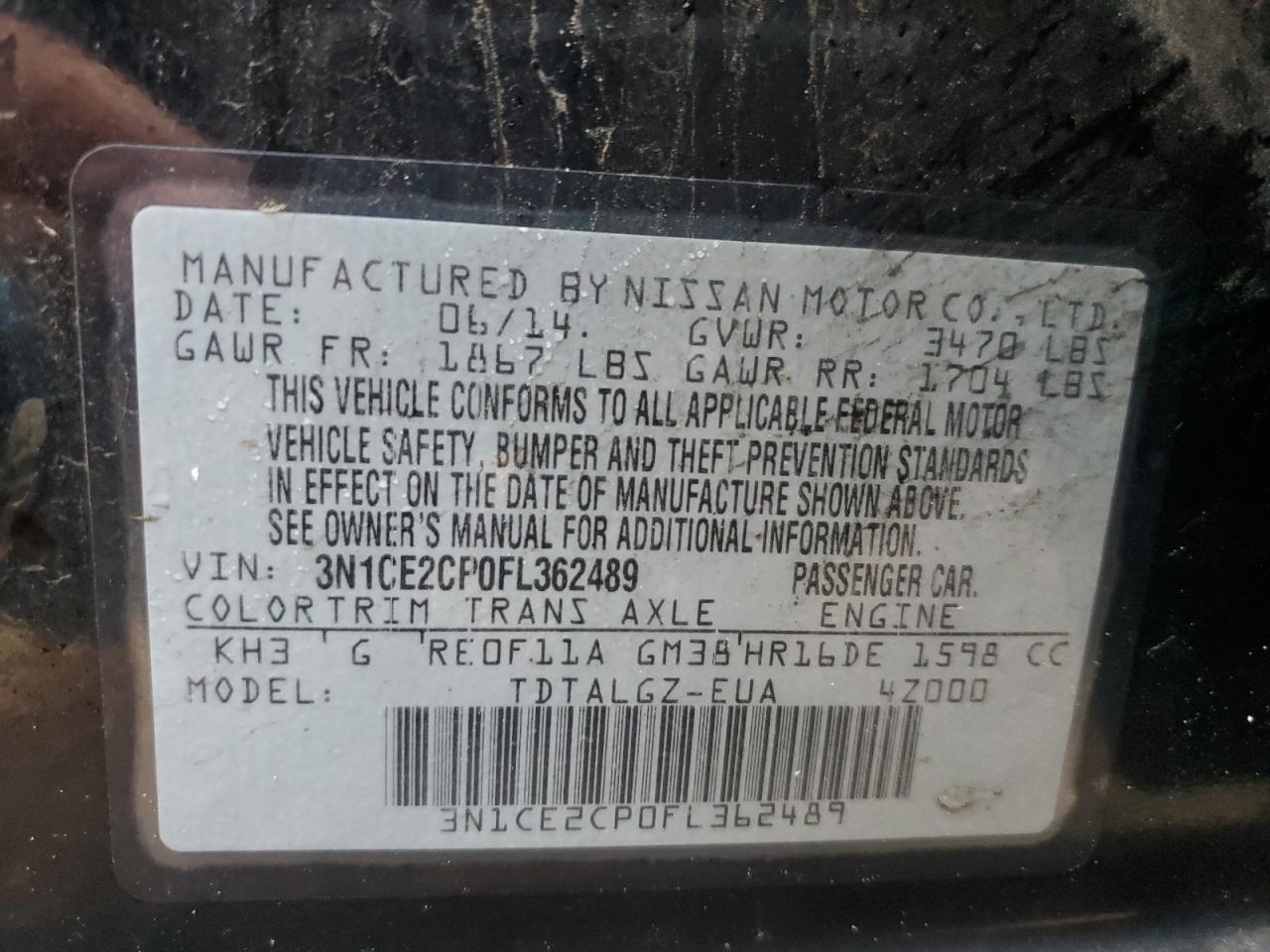 2015 Nissan Versa - Image 14