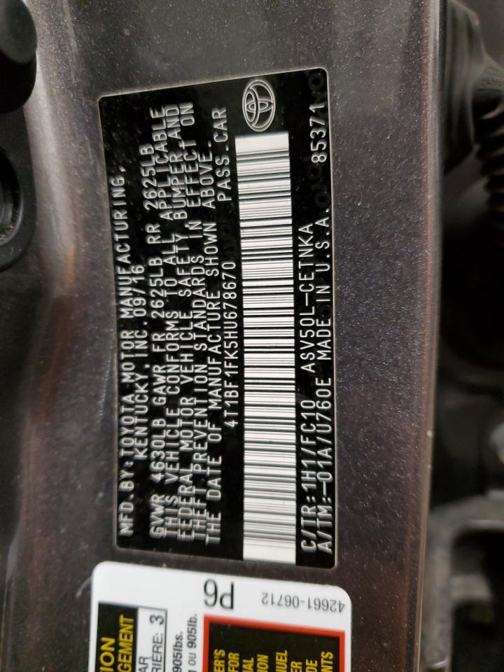 2017 Toyota Camry - Image 12