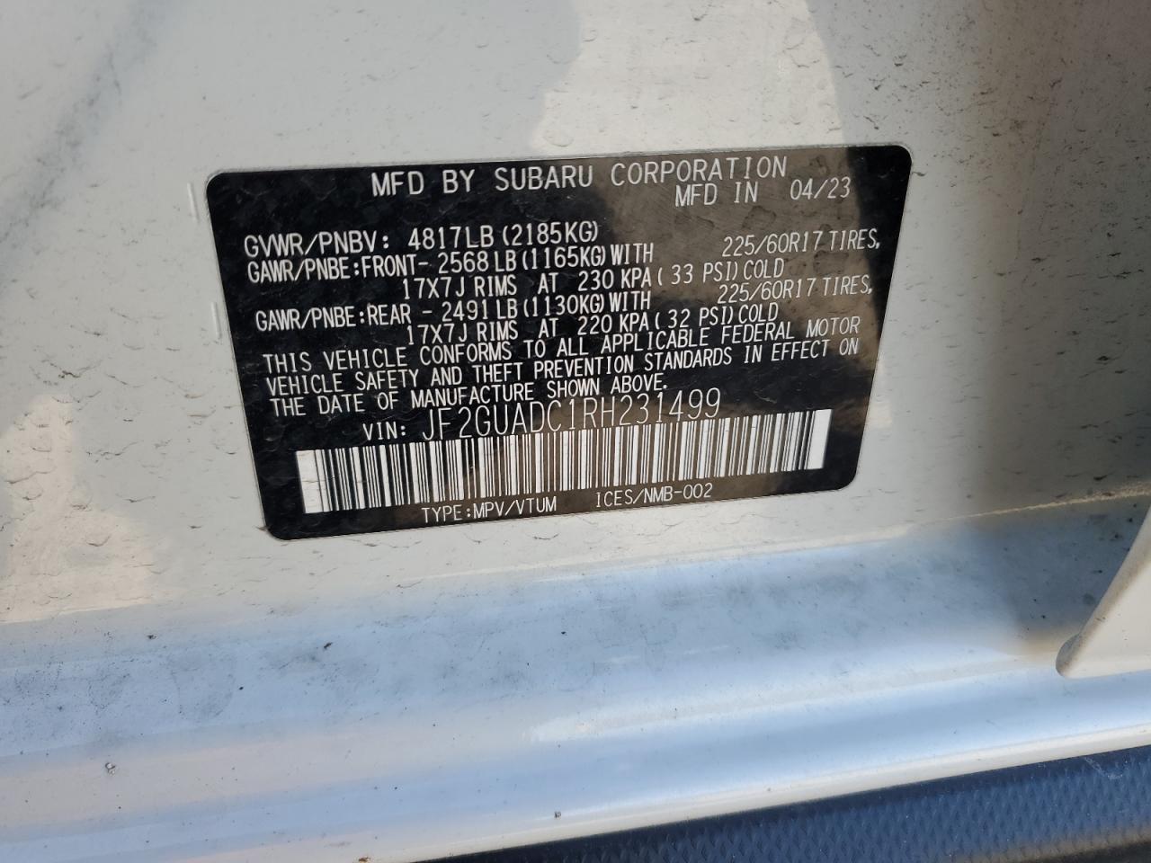 2024 Subaru XV - Image 12