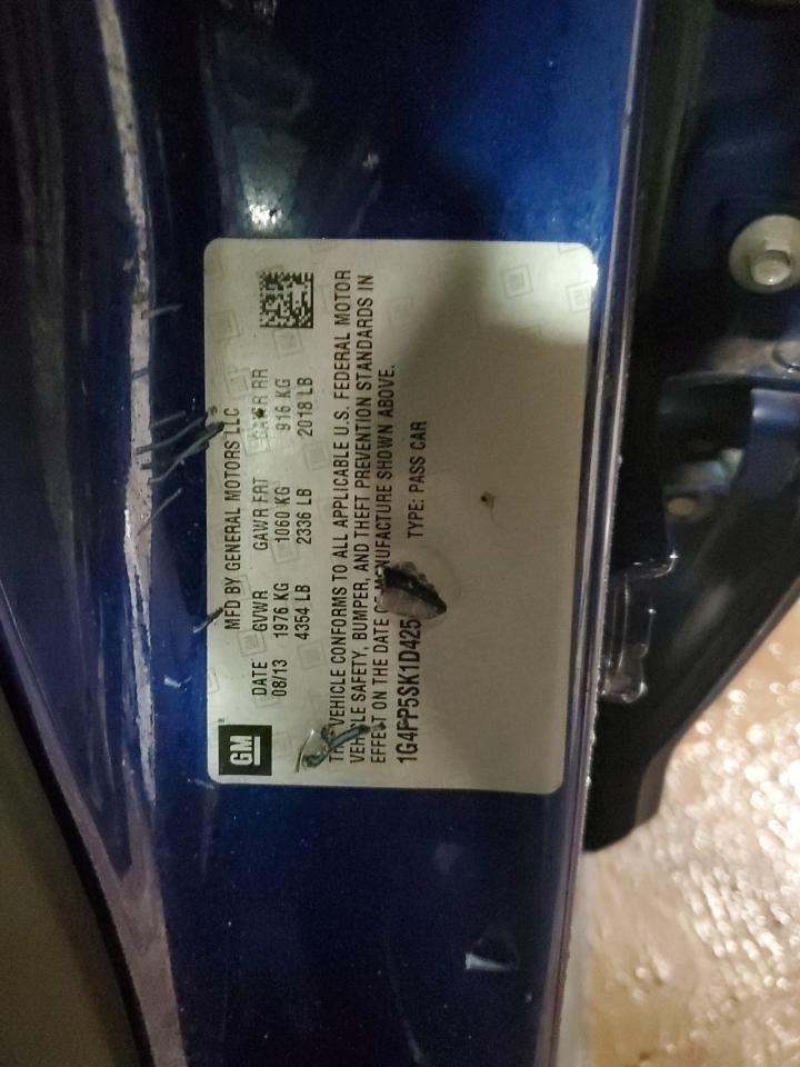 2013 Buick Verano VIN: 1G4PP5SK1D4254235 Lot: 84385594