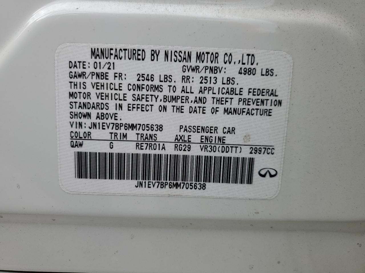 2021 Infiniti Q50 - Image 14
