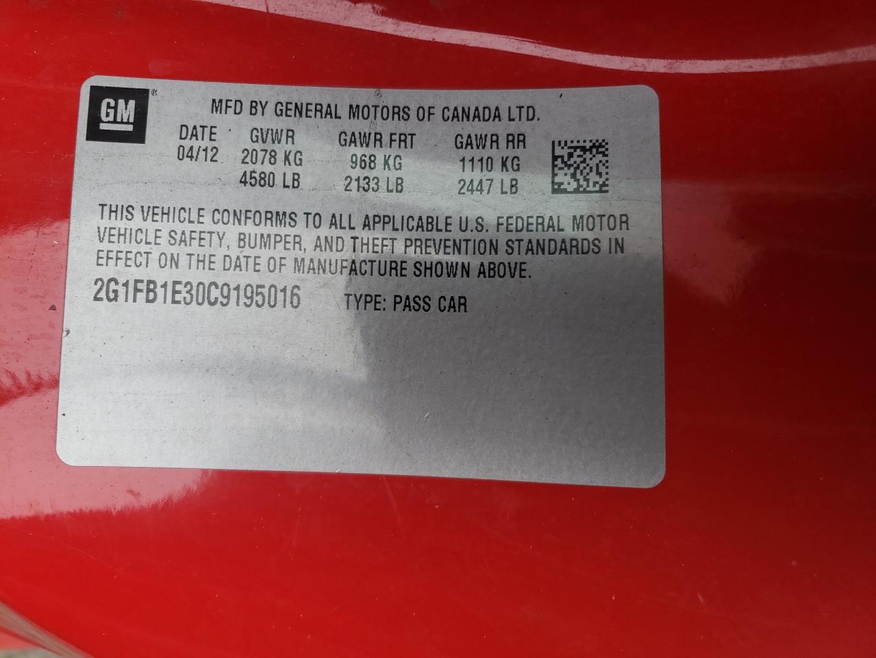 2012 Chevrolet Camaro - Image 12