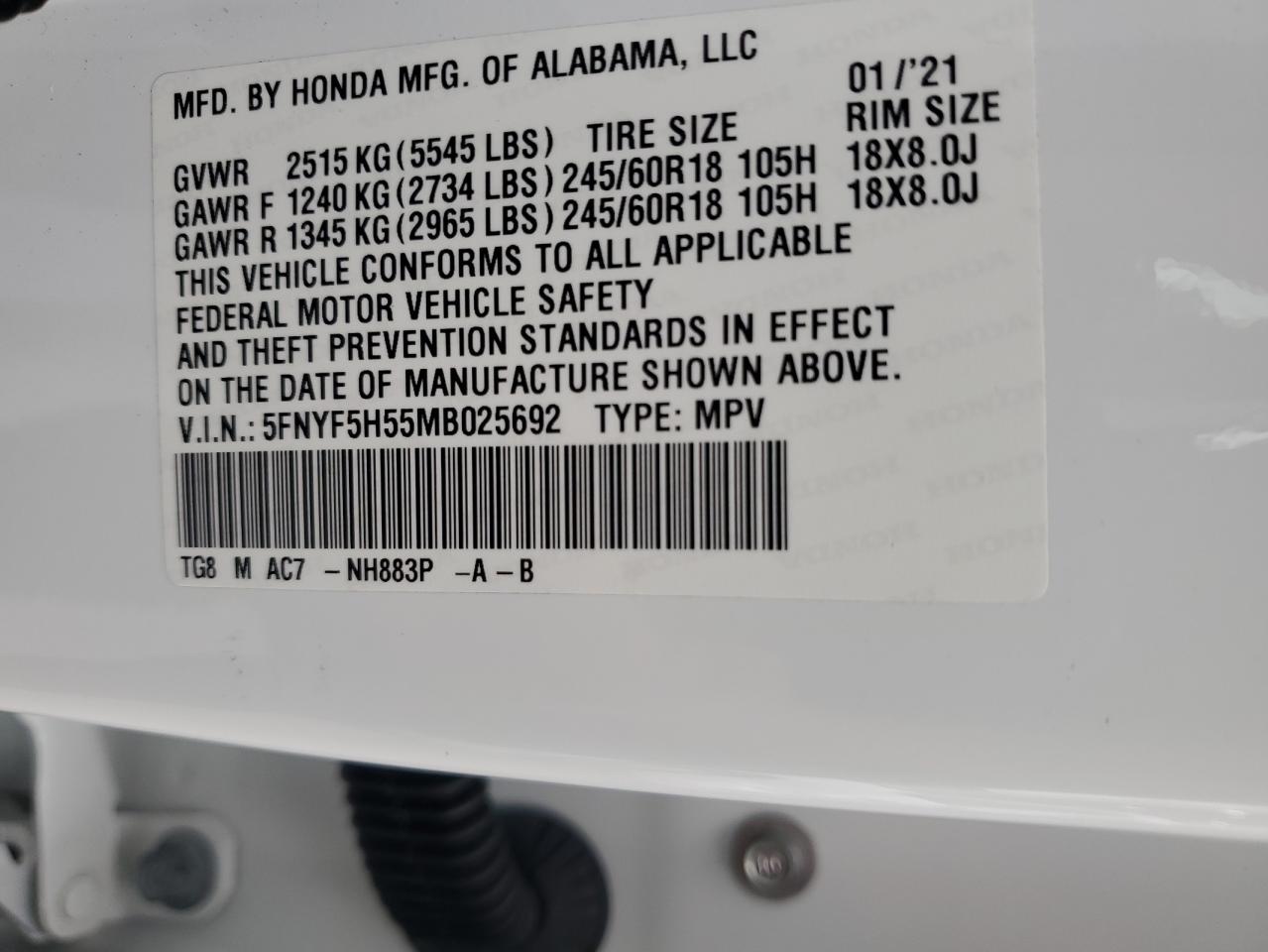 2021 Honda Pilot - Image 13