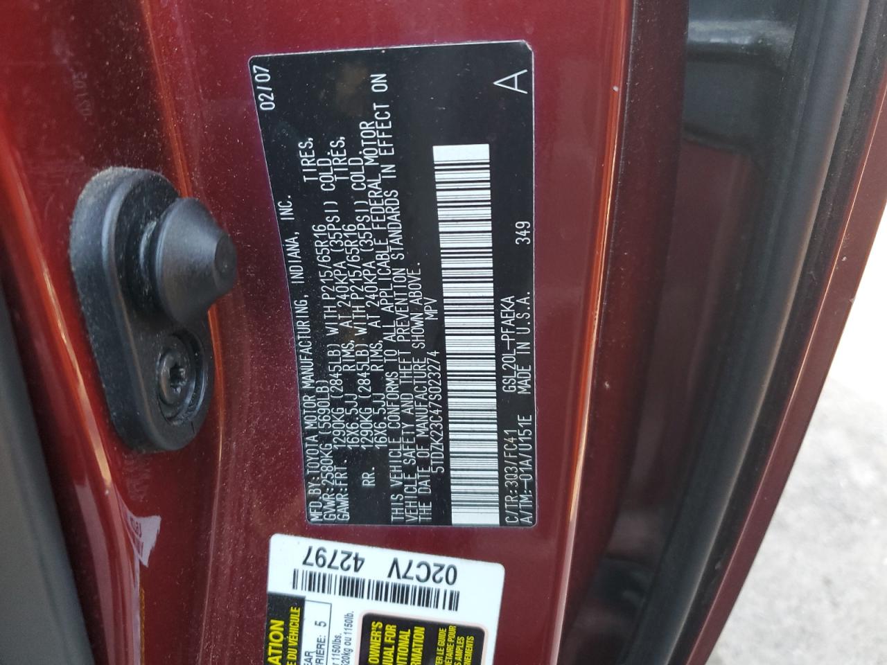 2007 Toyota Sienna - Image 13
