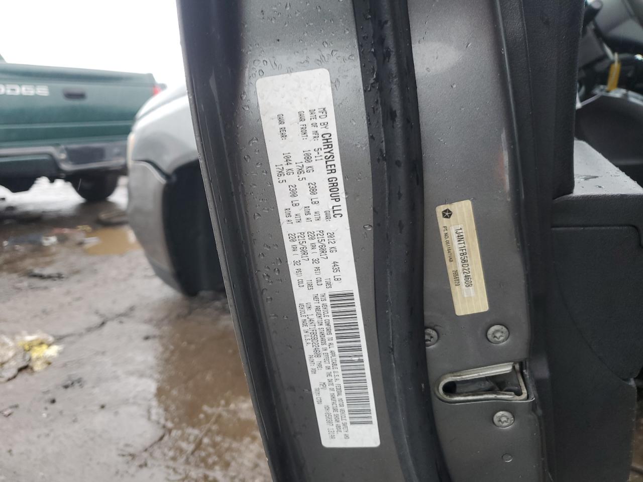 2011 Jeep Compass Sport VIN: 1J4NT1FB5BD224608 Lot: 87030574