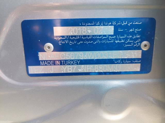 NLAFC5679JW003163 - 2018 HONDA CIVIC - #undefined