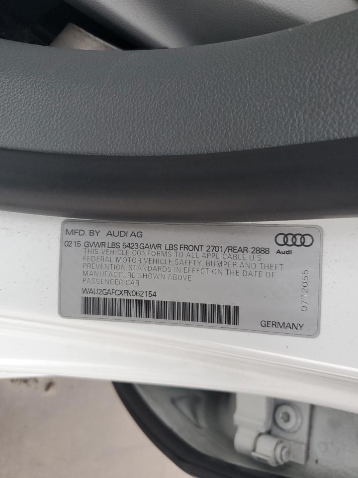 VIN WAU2GAFCXFN062154 2015 AUDI A7 no.12