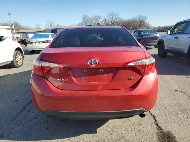  TOYOTA COROLLA 2016 Red