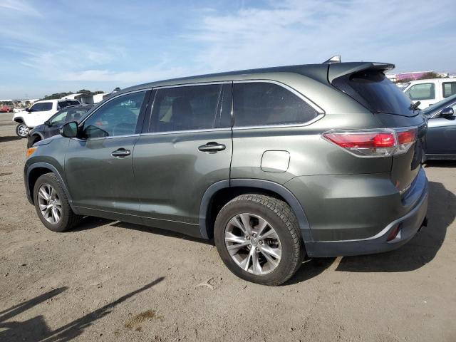  TOYOTA HIGHLANDER 2015 Zielony