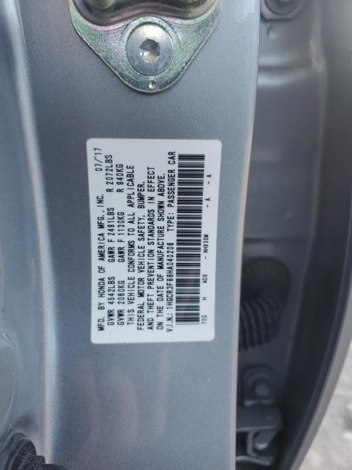 VIN 1HGCR3F88HA040206 2017 HONDA ACCORD no.12