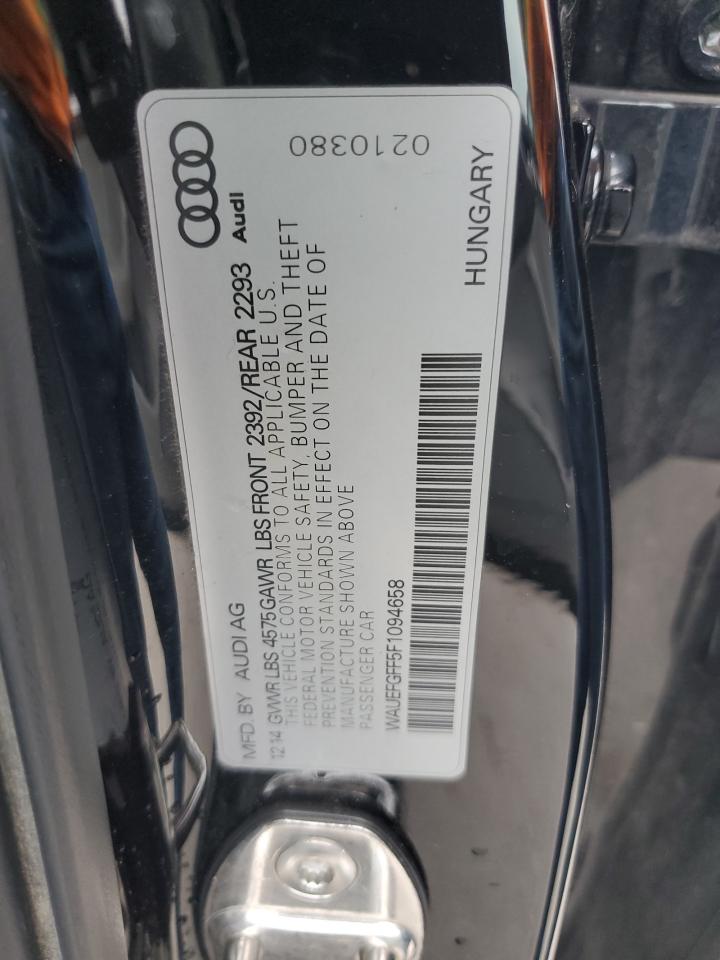 VIN WAUEFGFF5F1094658 2015 AUDI A3 no.12