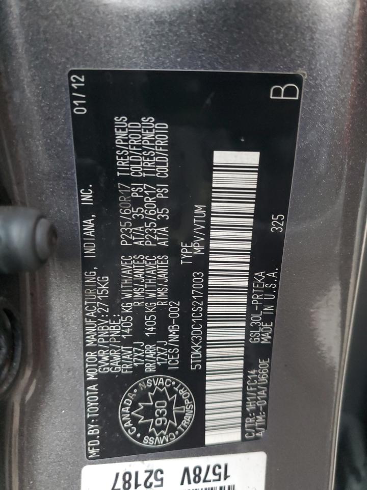2012 Toyota Sienna - Image 13