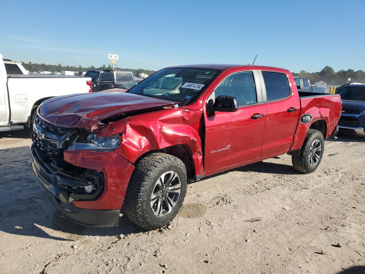 VIN 1GCGSDEN8M1222192 2021 CHEVROLET COLORADO no.1