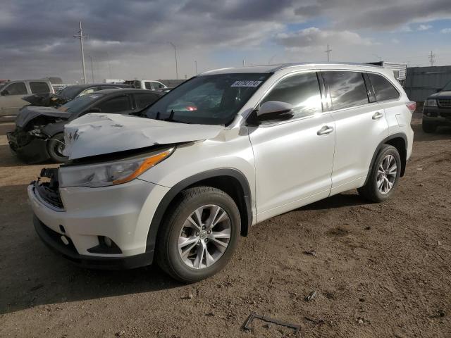 2014 Toyota Highlander Xle на продаже в Greenwood, NE - Front End