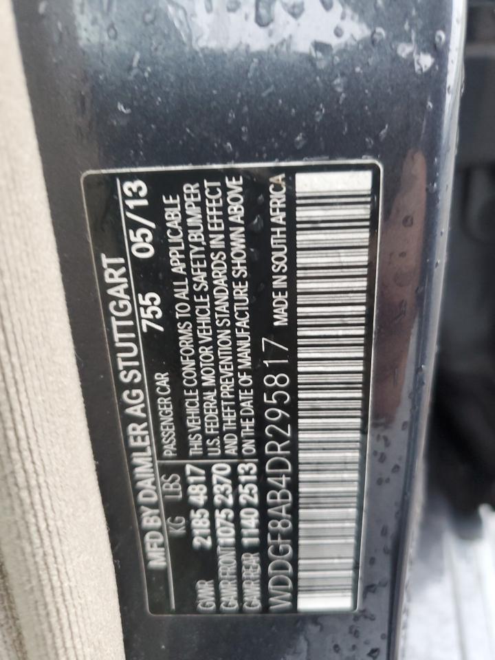 2013 Mercedes-Benz C 300 4Matic VIN: WDDGF8AB4DR295817 Lot: 84350204