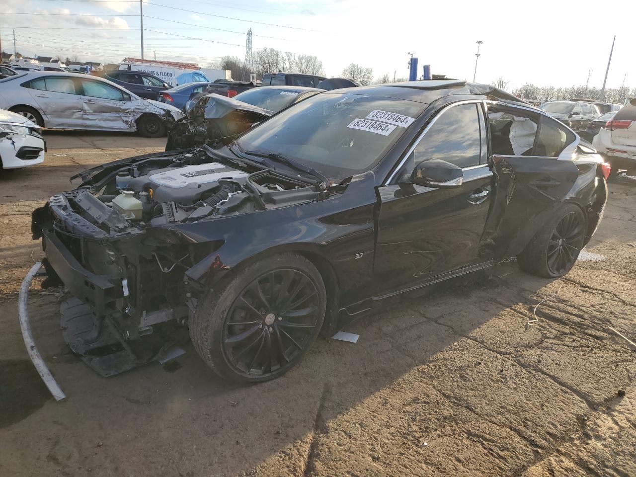 VIN JN1BV7AR4EM703605 2014 INFINITI Q50 no.1