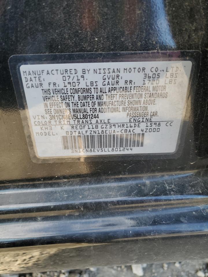 3N1CN8EV5LL801244 NISSAN VERSA 2020
