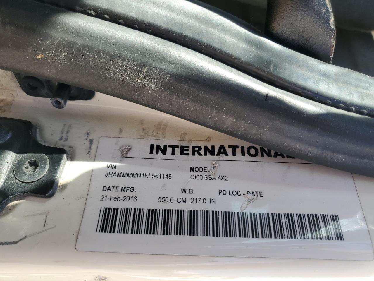 2019 International 4000 4300 VIN: 3HAMMMMN1KL561148 Lot: 81621364