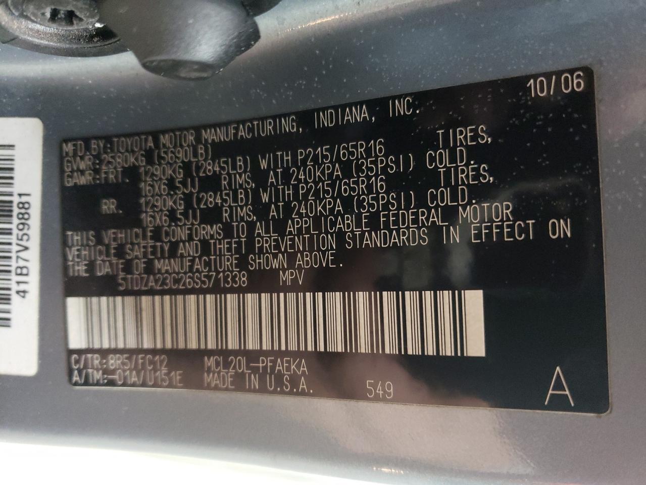 2006 Toyota Sienna - Image 13