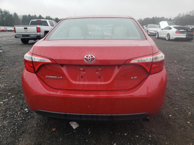  TOYOTA COROLLA 2016 Red