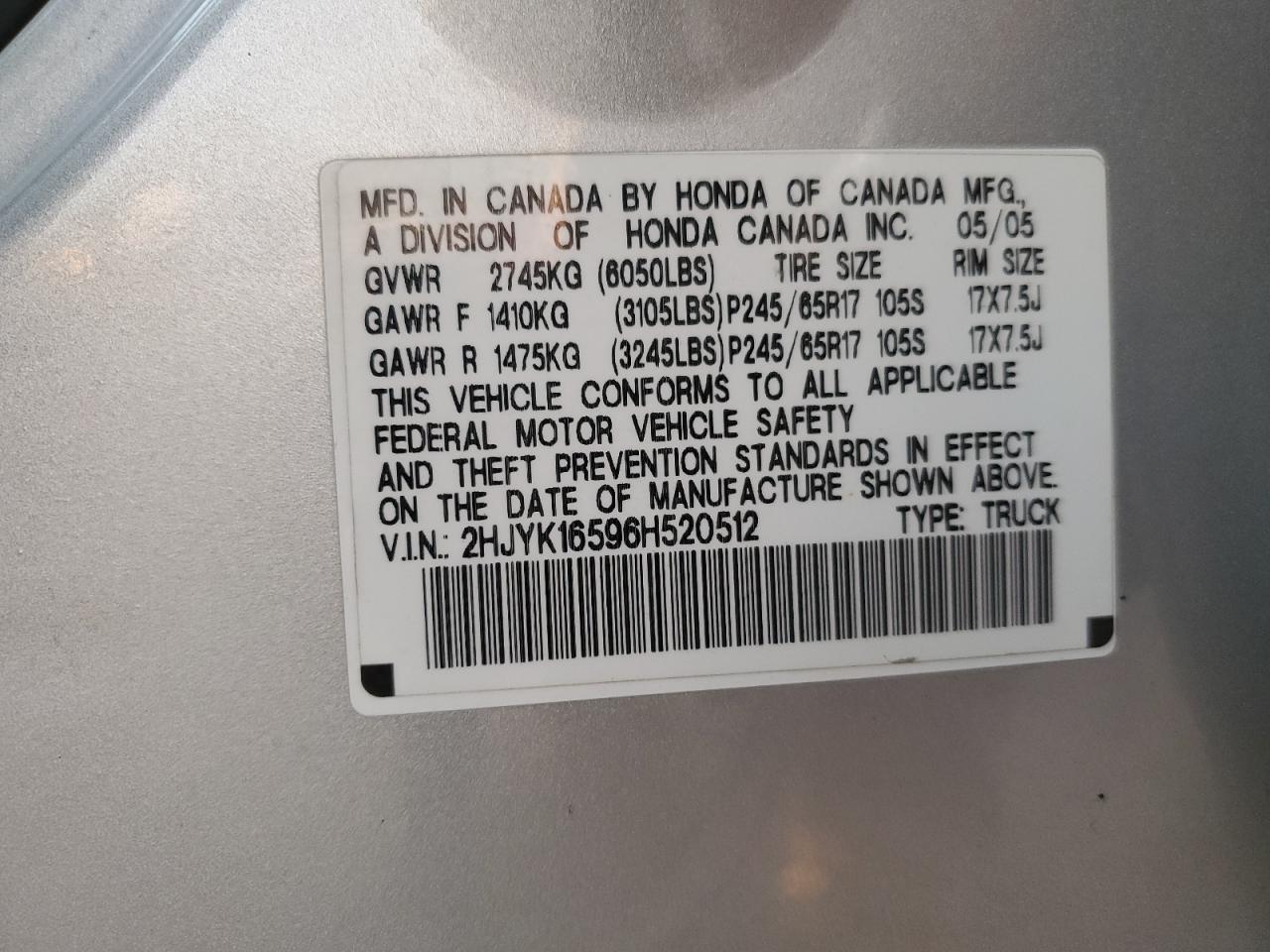 2006 Honda Ridgeline - Image 14