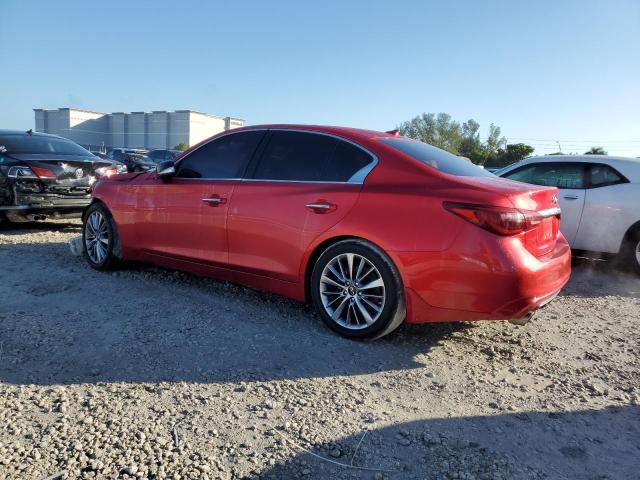  INFINITI Q50 2021 Czerwony