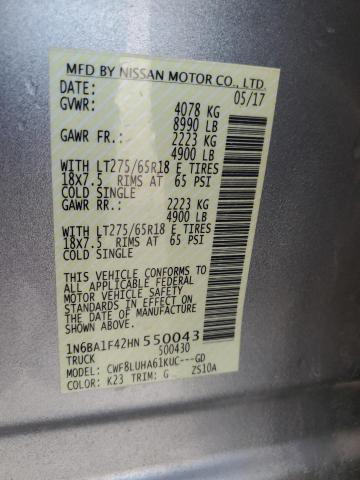 2017 NISSAN TITAN XD SL