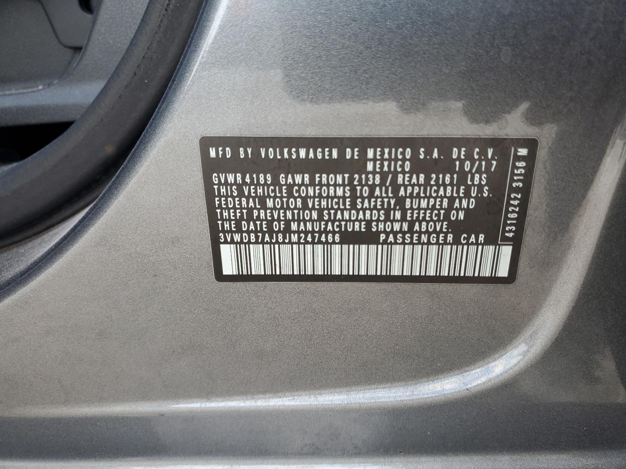 3VWDB7AJ8JM247466 2018 VOLKSWAGEN JETTA - Image 14