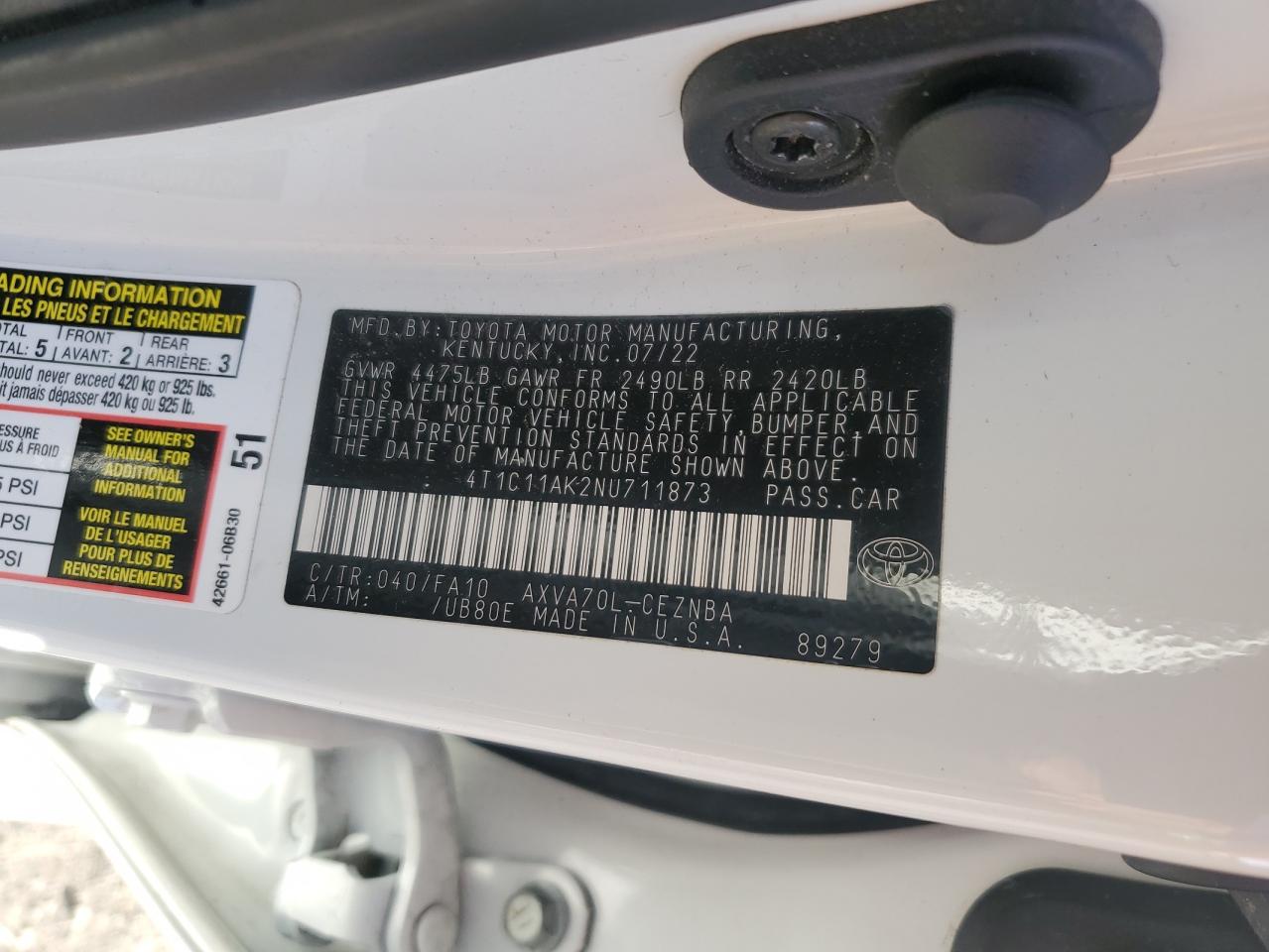 2022 Toyota Camry - Image 14