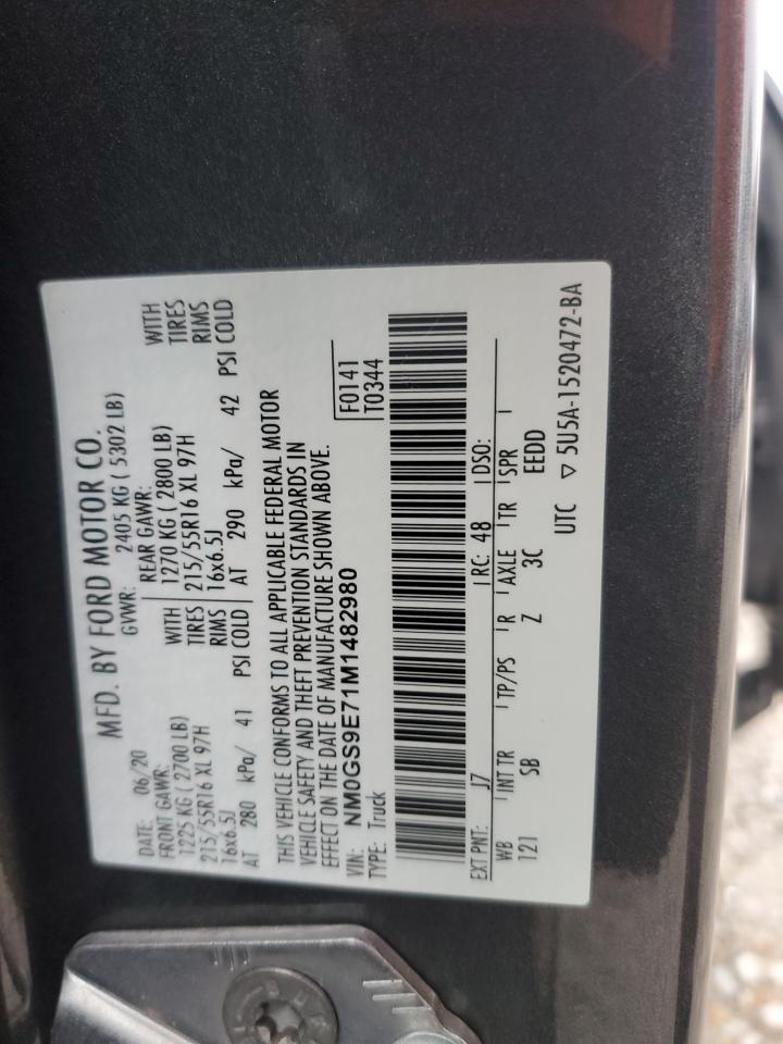 NM0GS9E71M1482980 FORD TRANSIT 2021
