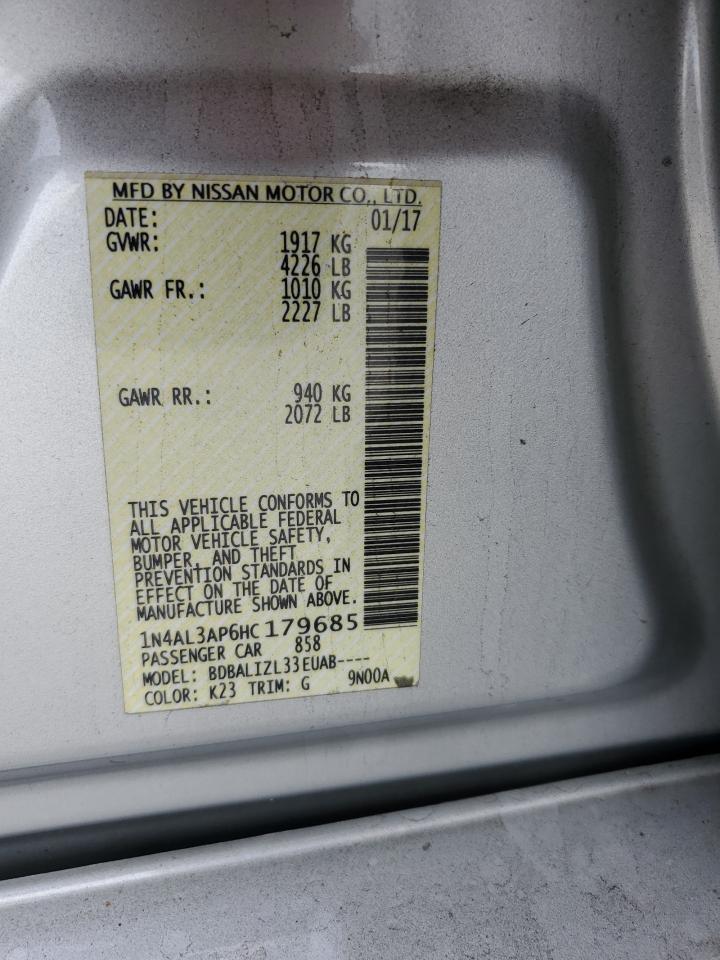 1N4AL3AP6HC179685 NISSAN ALTIMA 2017