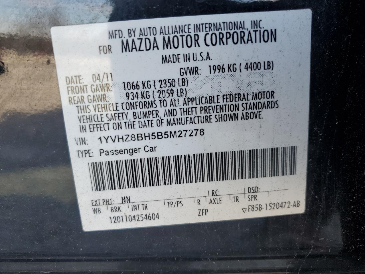 2011 Mazda 6 - Image 12