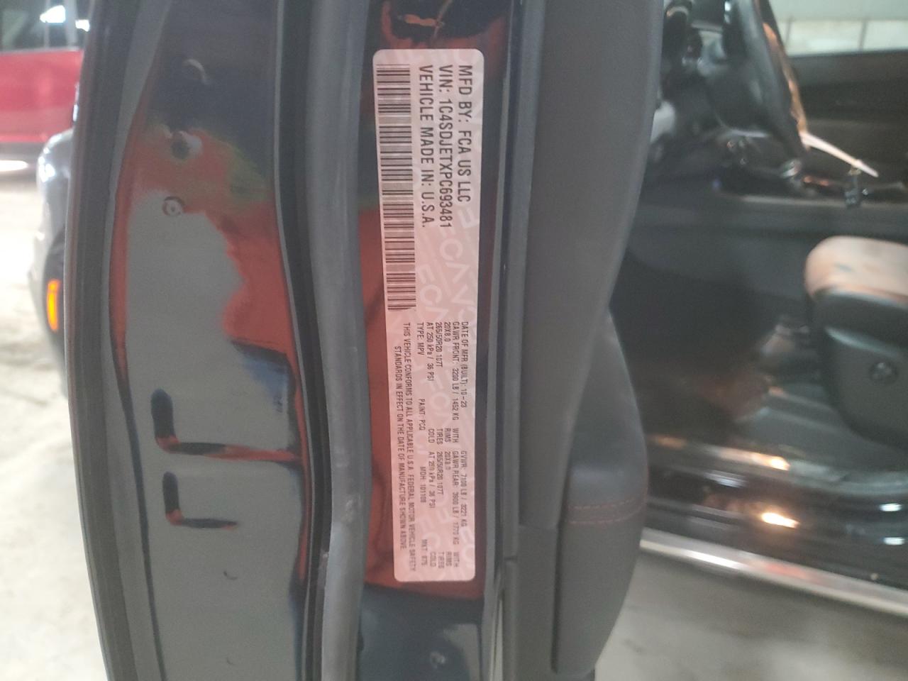 2023 Dodge Durango Citadel VIN: 1C4SDJETXPC693481 Lot: 82587934