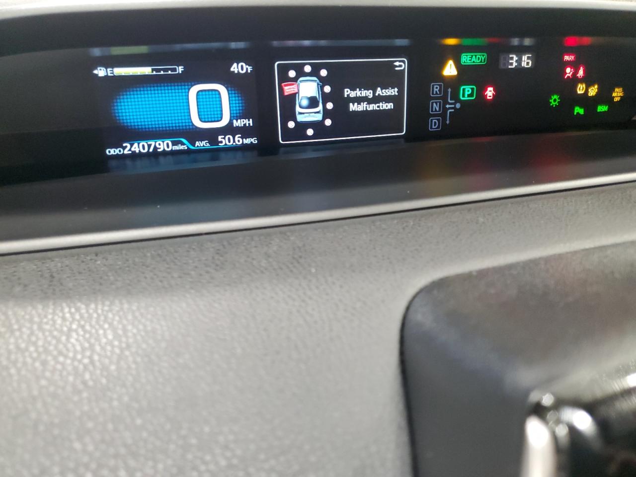 JTDKARFU6K3100965 TOYOTA PRIUS 2019