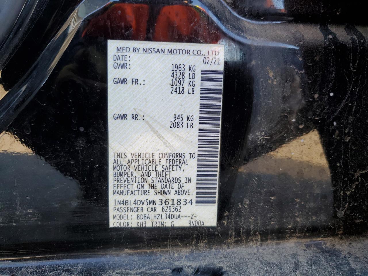 2021 Nissan Altima - Image 12