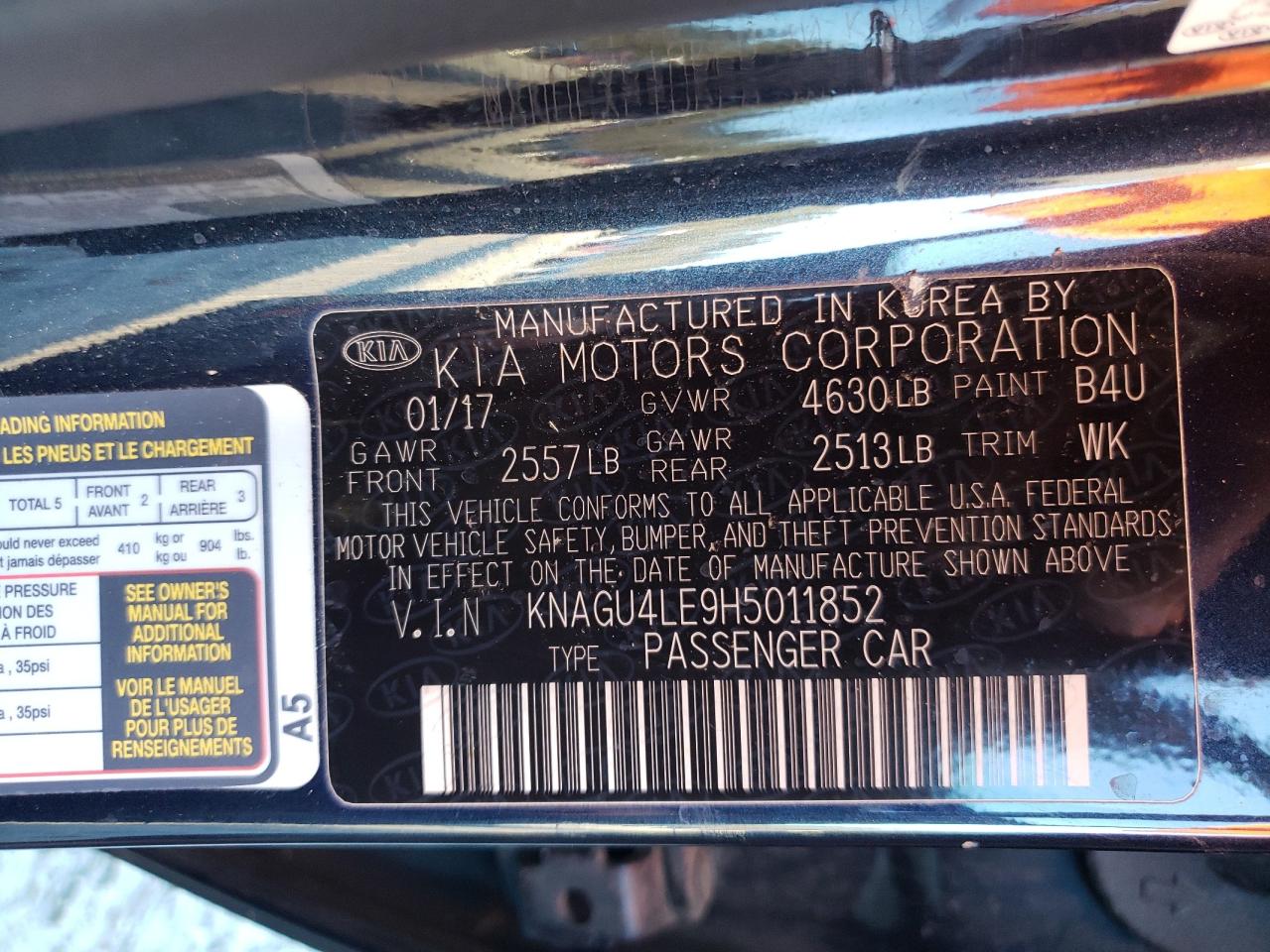 2017 Kia Optima - Image 13