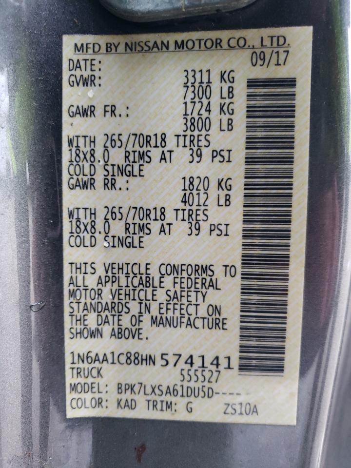 1N6AA1C88HN574141 NISSAN TITAN 2017