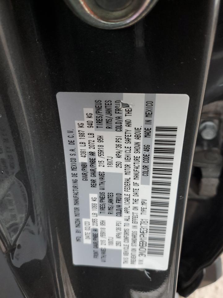 2023 Mazda Cx-30 Select VIN: 3MVDMBBM1PM531781 Lot: 86642834