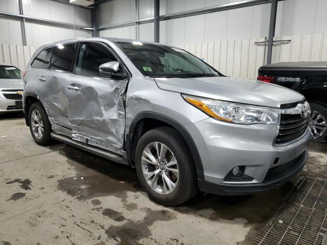  TOYOTA HIGHLANDER 2016 Silver