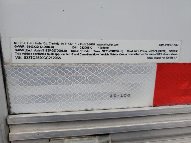 2012 H&H CARGO TRAI