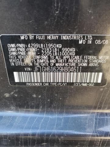 2009 SUBARU IMPREZA 2.5I  